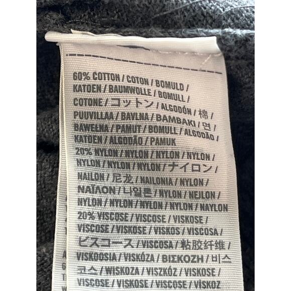 Hollister Y2K Womens L Gray V Neck Ruffle Pockets Long Sleeves Cardigan FLAW - Picture 9 of 10